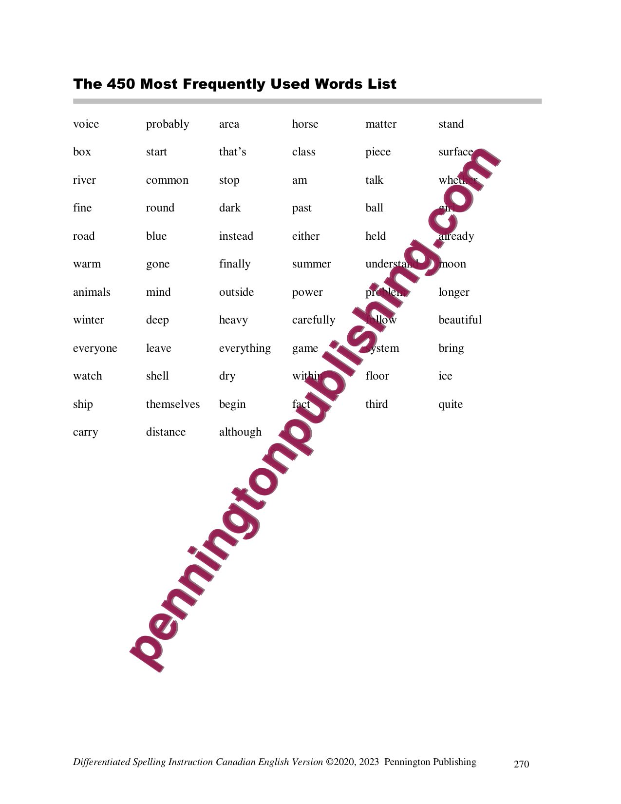 Sample page 8 from Differentiated Spelling Instruction (Canadian English) Grade 7 Lessons, Remedial Worksheets, and Tests