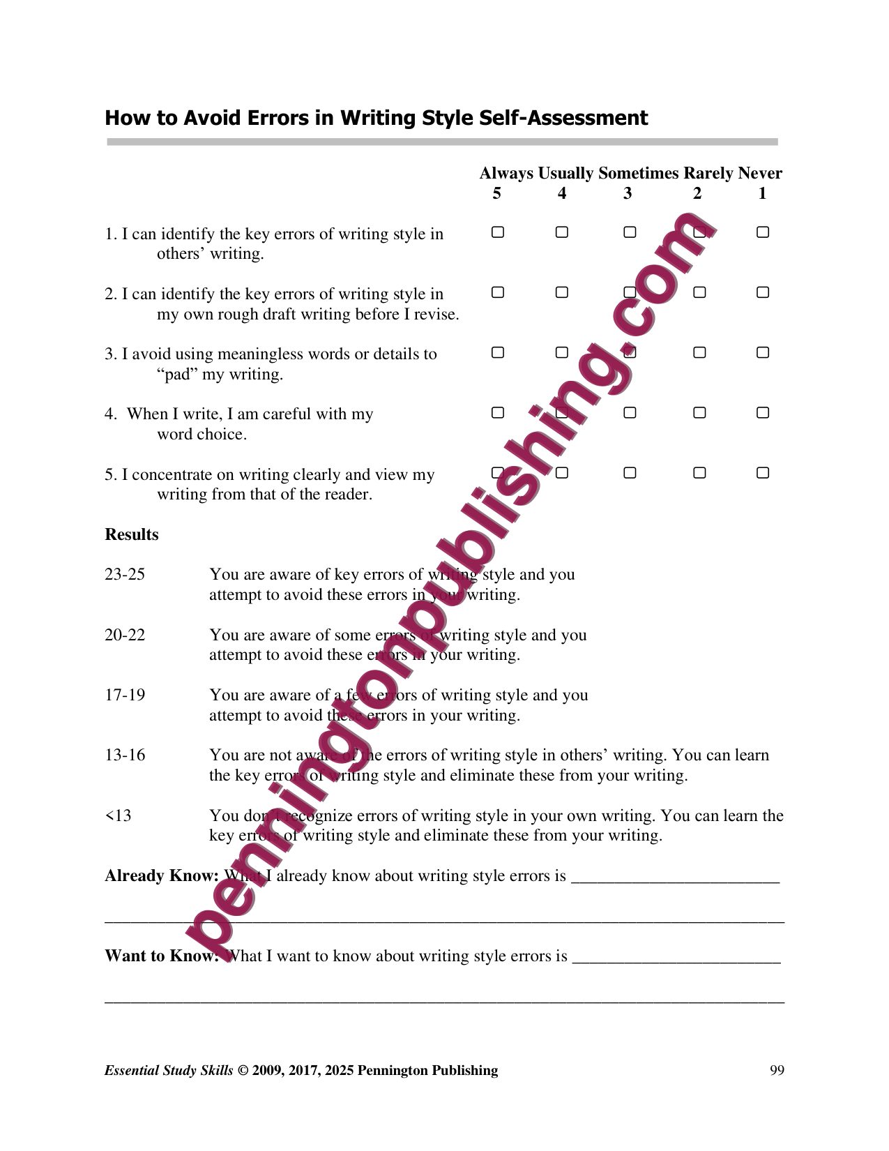 Sample page 5 from Essential Study Skills (What Every Student Should Know)