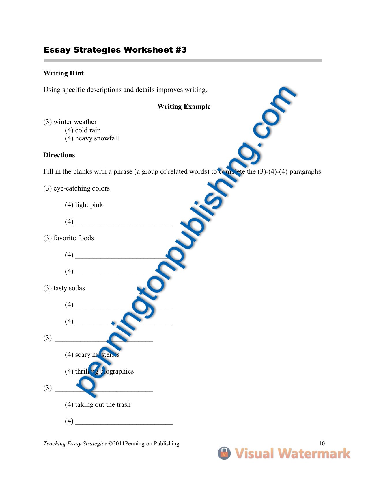 Sample page 1 from How to Teach Essays