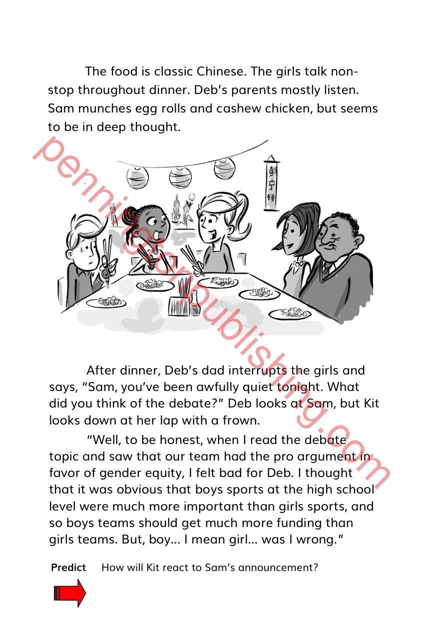 Sample page 7 from Sam and Friends Phonics Books