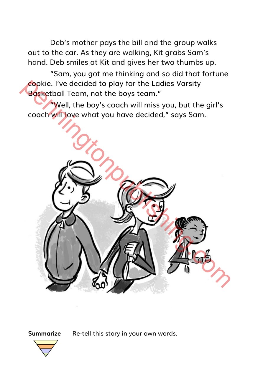 Sample page 9 from Sam and Friends Phonics Books