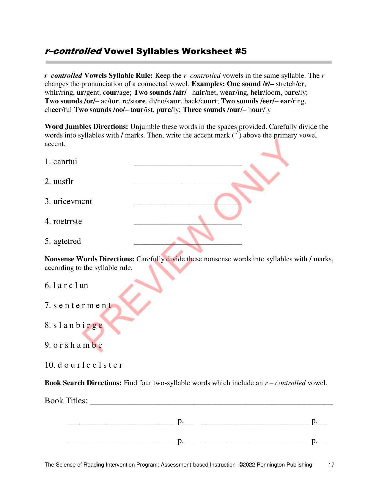 Sample page 3 from Syllables and Morphology
