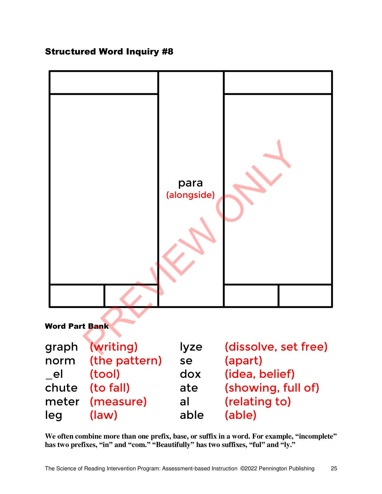 Sample page 4 from Syllables and Morphology