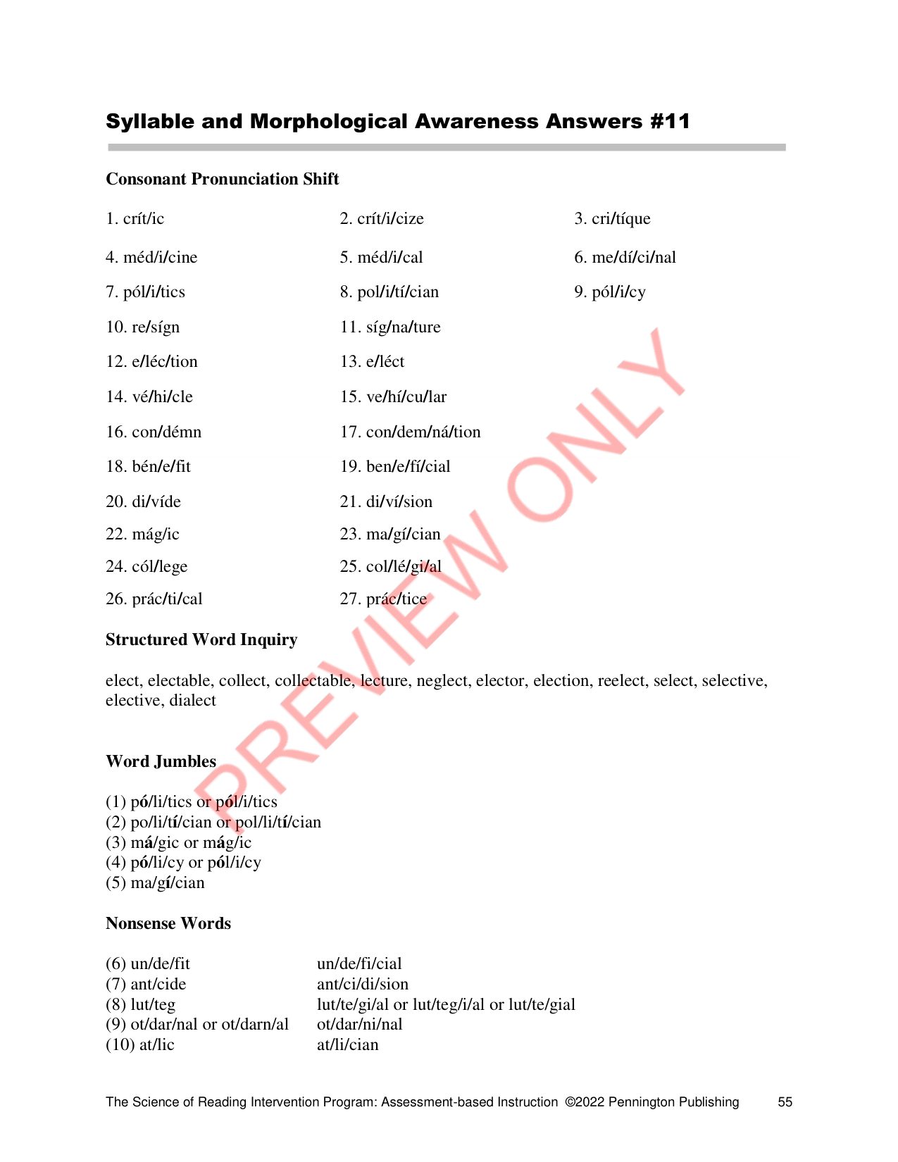Sample page 8 from Syllables and Morphology