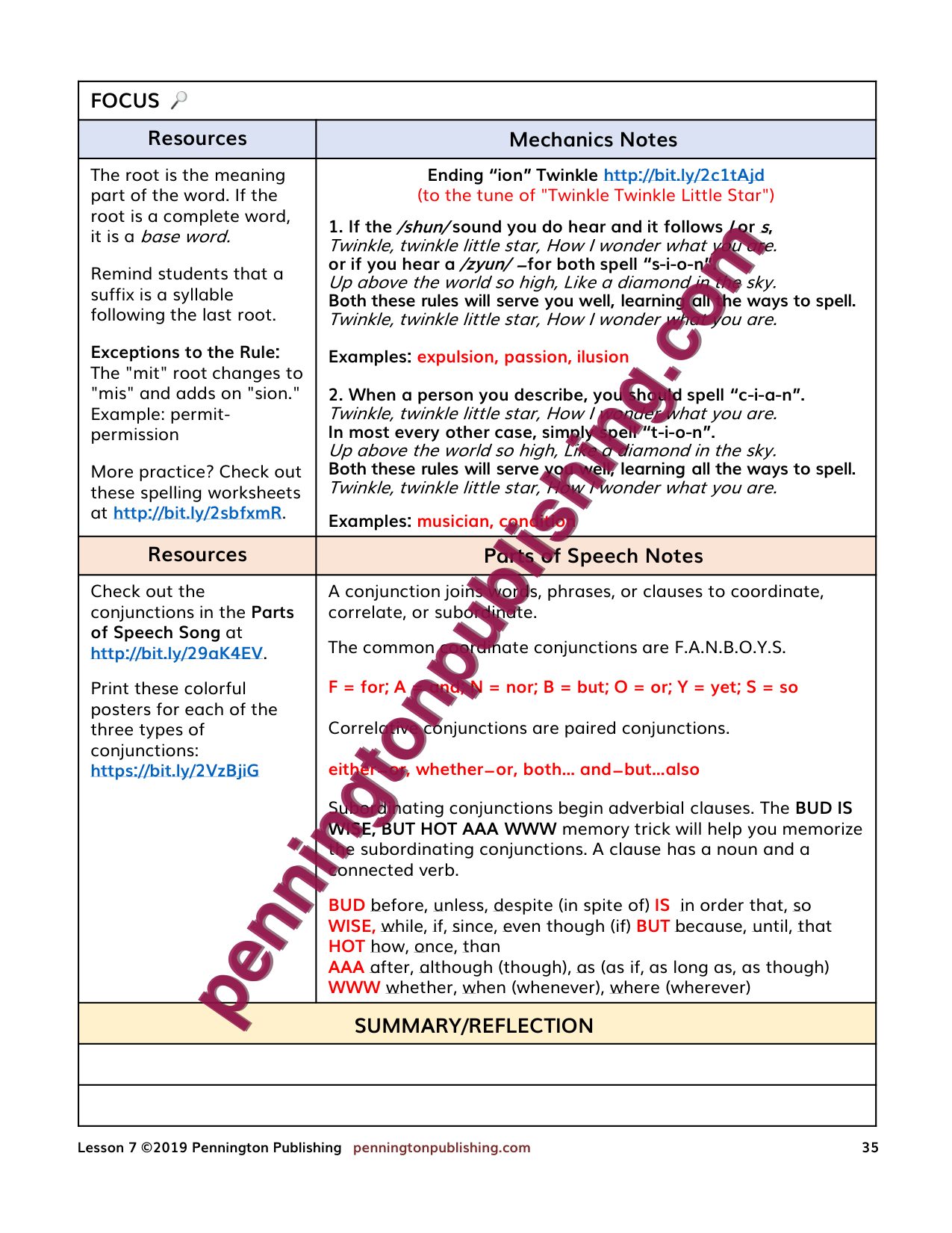 Sample page 1 from Grammar, Usage, and Mechanics Interactive Notebook Grades 4-8