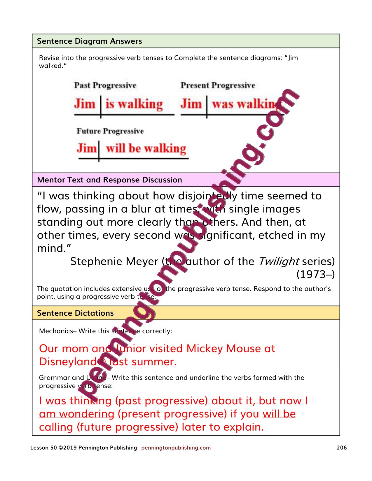 Sample page 4 from Teaching Grammar, Usage, and Mechanics High School Lessons, Remedial Worksheets, and Tests