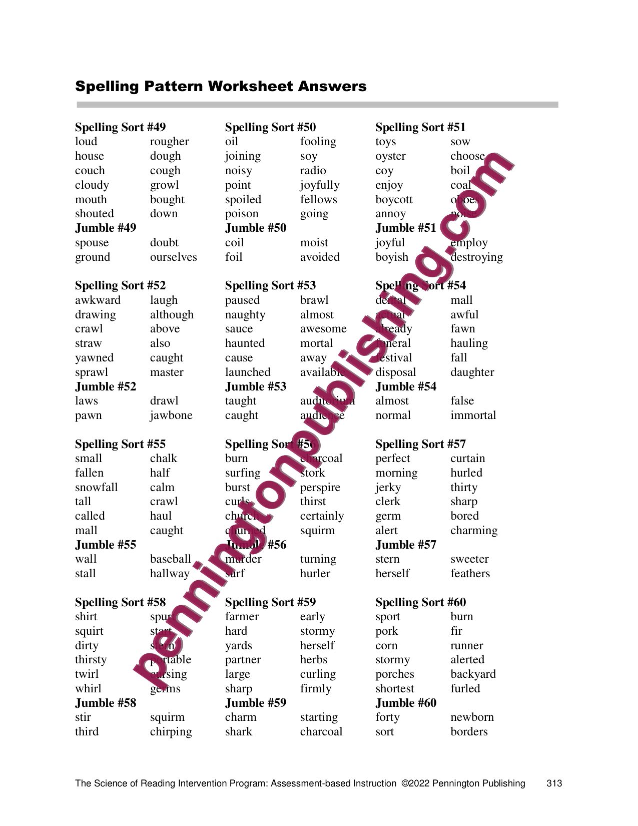 Sample page 5 from The Science of Reading Intervention Program: Tier 2 and 3 Assessment-Based Lessons and Worksheets