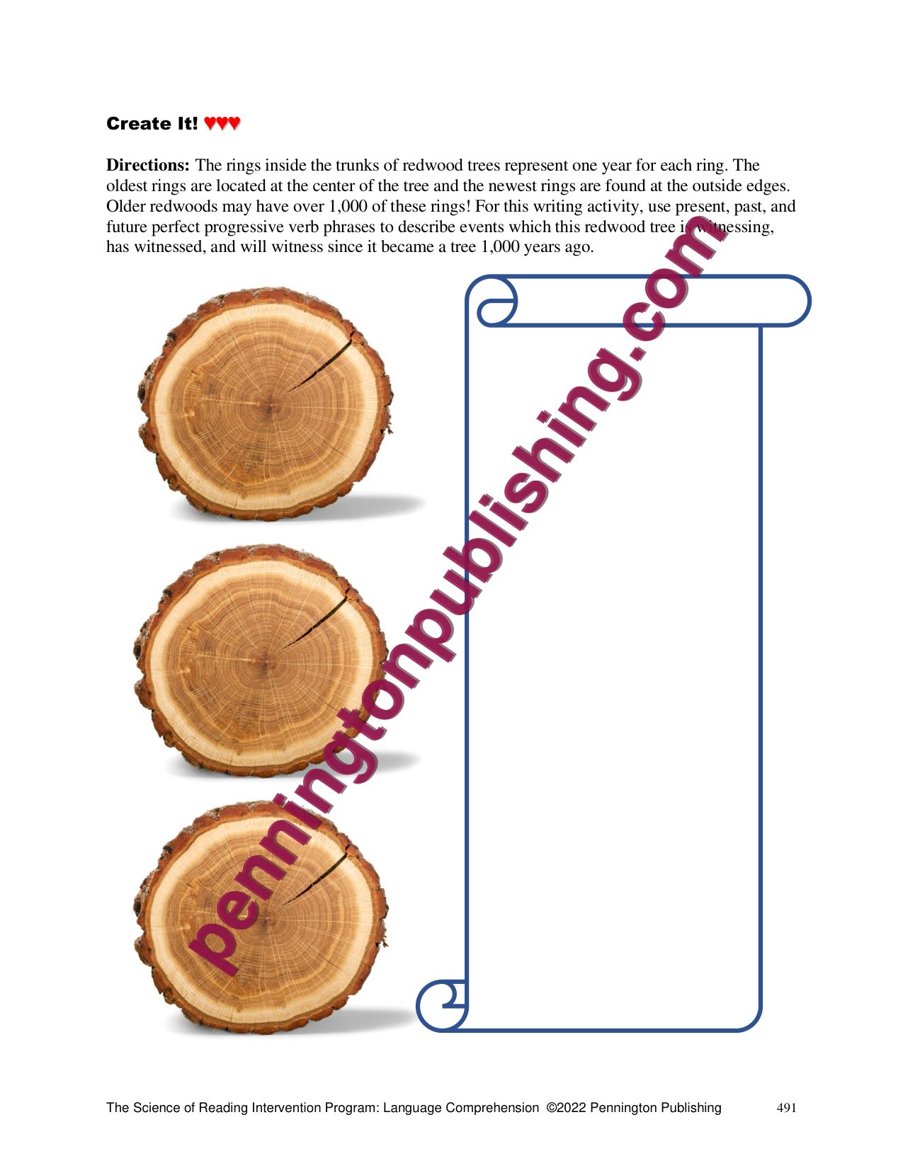 Sample page 4 from The Science of Reading Intervention Program: Language Comprehension Lessons and Worksheets