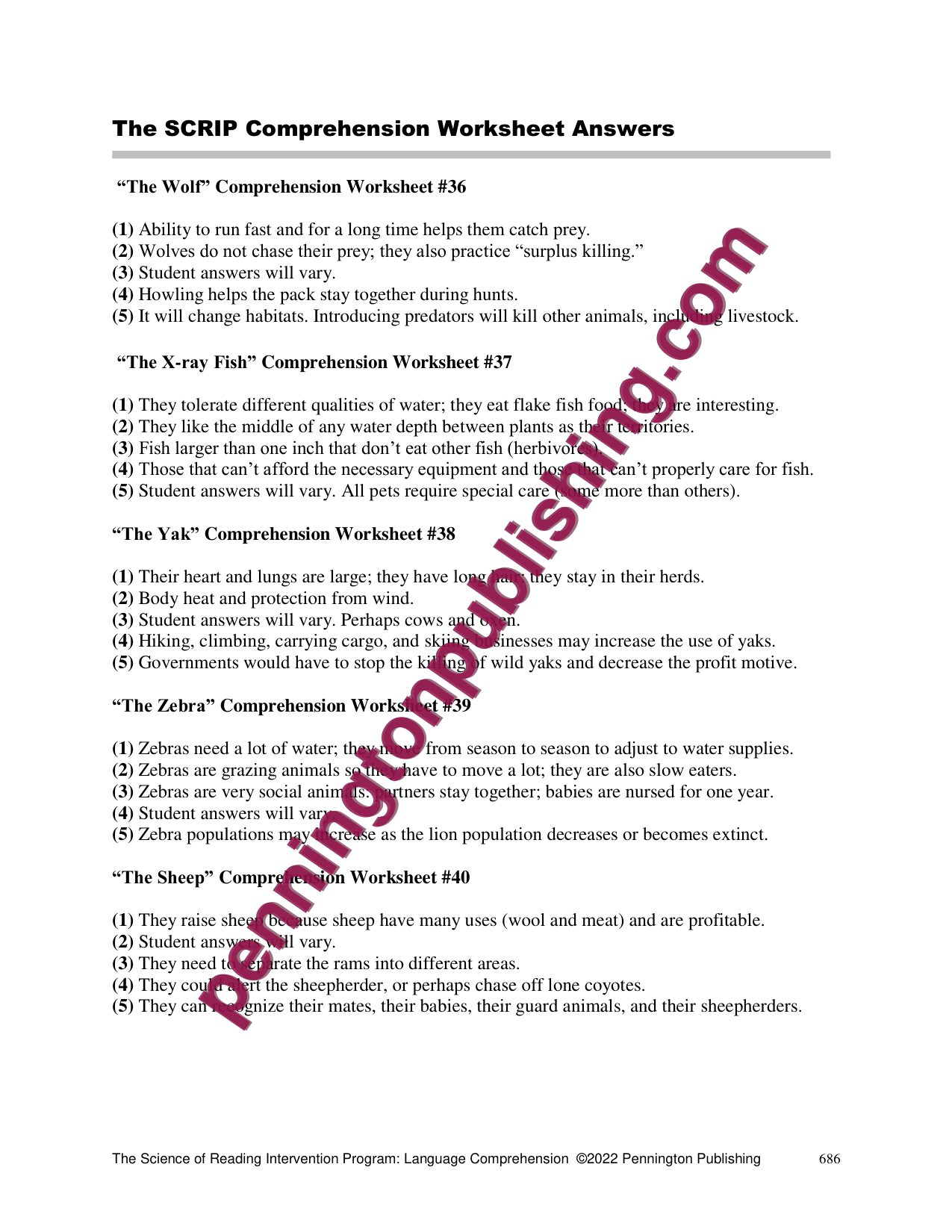 Sample page 5 from The Science of Reading Intervention Program: Language Comprehension Lessons and Worksheets