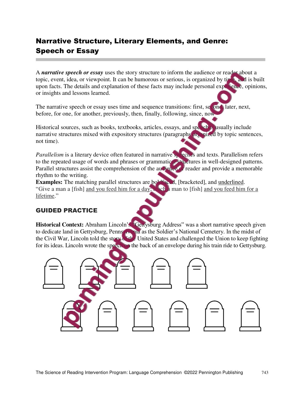 Sample page 6 from The Science of Reading Intervention Program: Language Comprehension Lessons and Worksheets