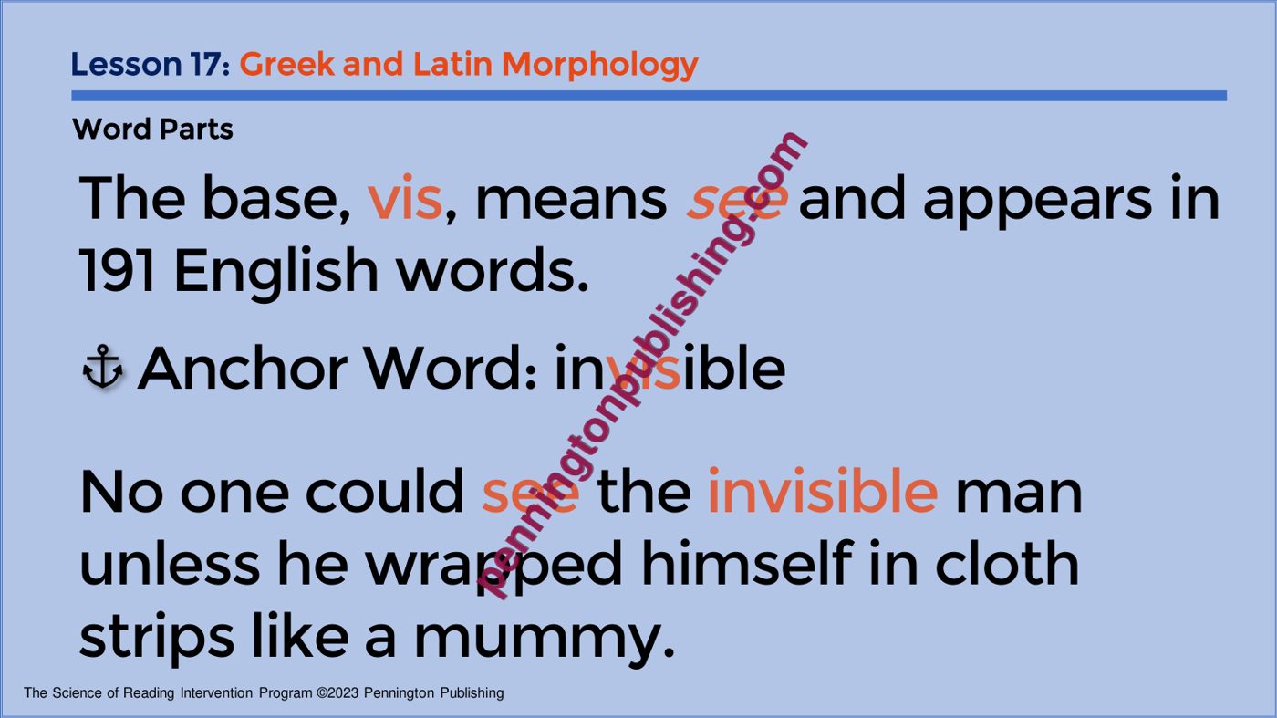 Sample page 8 from The Science of Reading Intervention Program: Language Comprehension Lessons and Worksheets