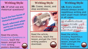 Free Writing Style Posters