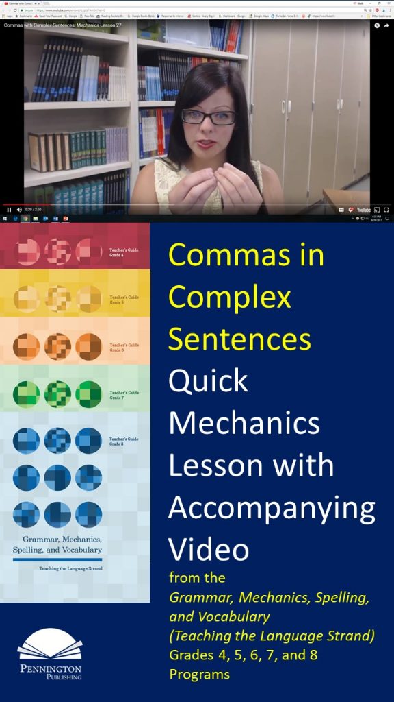 Commas With Complex Sentences Pennington Publishing Blog