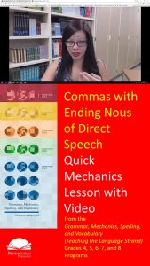 Ending Nouns of Direct Speech