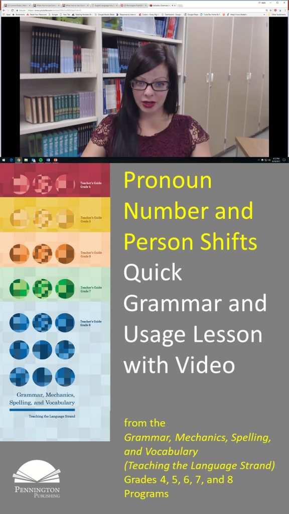 Shifts In Pronoun Number And Person Worksheets
