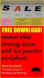 Context Clues Strategy and Worksheets