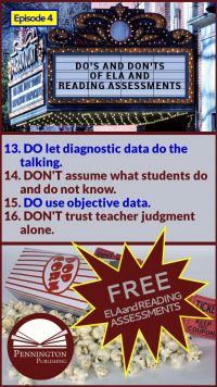 ELA and Reading Assessment Do's and Don'ts