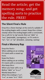 Final Silent e Spelling Rule