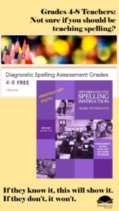 Diagnostic Spelling Assessment Grades 4-8