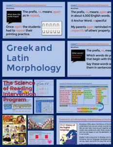 Greek and Latin Morphology Program