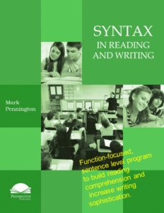 Syntax in reading and writing